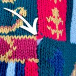 Vintage 1991 90's M The Eagle's Eye Crown Royalty Hand Knit Sweater Cardigan Size M Photo 6