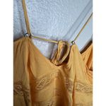 Free People NEW  Tank Top Womens XS Orange Boho Lace Trim Strappy Crop Summer Photo 4