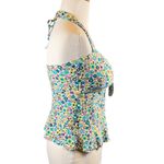 Coco Rave NWT Floral Halter Tankini Swim Top Retro Print Swimsuit 38C XL Photo 1