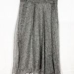 Brunello Cucinelli Paisley Print Silk Midi Skirt Grey Asymmetrical Chiffon Photo 3