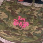 Juicy Couture Rare juicy camo hot pink canvas bag y2k boho spring tote designer green summer Photo 1