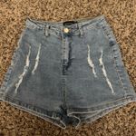Pretty Little Thing  Denim High-Waisted Shorts Photo 0