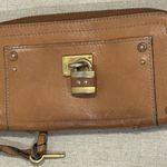 Chloé Paddington Leather Wallet/Clutch with Signature Gold-Tone Padlock and Key Photo 0