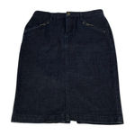 Ralph Lauren Lauren Jeans Co Premium Denim Midi Skirt Women’s 4 Dark Wash Preppy Classic Y2K Photo 0