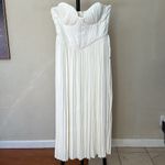 House Of CB  M D-DD 'Amorata' Ivory Pleated Maxi Dress NWOT Photo 14