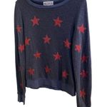 Wildfox  Blue w/Glitter Novelty Star Print Size XS Sweatshirt. Photo 1