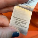 Etam Womens Medium Peach Satin Back Cut out Midi Slip Dress Slit Party Chic Orange Photo 7