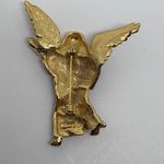 1990s AJC Angel Christmas Tree Figurine Pin Brooch Vintage Holiday Jewelry Red Photo 3