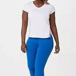 LOGO By Lori Goldstein Womens LOGO Blue by Lori Goldstein Tall Cropped Leggings New XST XS Tall Pant Photo 1