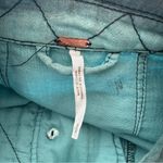 Free People  Double Cloth Jacket Military Drawstring distressed tie dyed Size S Photo 3