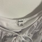 Garage  White Tie-Front Puff Sleeve Top Photo 2