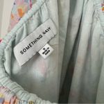 Something Navy NWOT  Women’s One Shoulder Ruffle Top Floral Lined Size S Photo 5