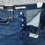 Levi's  Premium Wedgie Straight Jeans Distressed Ripped Destroyed Blue Size 27x28 Photo 3