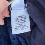 Diane Von Furstenberg  Zarita Dress Navy Blue Lace Size 2 Mini Sheath Cocktail Photo 6