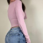 Longsleeve wrap top so insanely Pink Photo 4