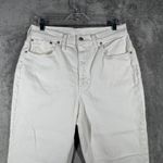 Madewell  Jeans High Rise Slim Boyjean Cropped‎ Denim Casual White Size 10/30 Photo 3