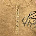 Harley Davidson HARLEY-DAVIDSON Persistence LS Henley Top Women XL Light Bronze Biker Moto Boho Photo 8