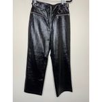 Topshop Patent Faux Leather Pants Silver Hardware Sz 2 USA  Photo 1