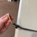 Vintage 90s Brown Vegan Snake Skin Leather Thin Golden Buckle Belt Size M/L Size M Photo 6