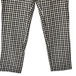 ZARA NWT Gingham straight leg Black and White Checkered Pants M Photo 5