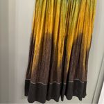 ZARA Maxi Skirt Multicolored Metallic Ombré Boho Maxi Skirt 100% Cotton Sz M Photo 3