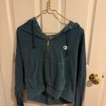 Champion Turquoise  quarter zip hoodie Photo 0