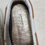 Sperry Top Sider Women's 8M White Woven Leather Boat Shoes Loafers Size 8 Photo 1