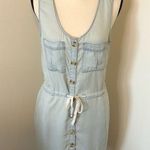 Harper Chambray Button Down Mini Dress Photo 0