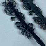 Hair Clip Pins Pair Women Multicolor Decorative Stones Dark Silver Tone Metal Photo 6