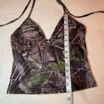 Romwe  Goth Leaf Print Camouflage Halter Top Photo 4