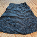 Coldwater Creek Jean Skirt 10 Women's Denim Geometric Pattern Blue Knee Length Photo 0