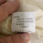 Beautiful leather and embroidered jacket Cream women’s size s Photo 3