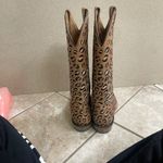 Ariat Wildcat Animal Print Brown Leather Cowboy Boots Women's 7.5B USED 1x EUC Photo 6