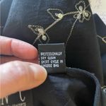 INC  women’s black skirt with chain and sequin flower pattern Size 8 Photo 4