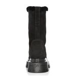 Stuart Weitzman Bedford Chill Suede Shearling Moto Boots, Black Size 6.5 NWT Photo 1