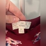 Pink republic Pink‎ Republic Floral Burgundy Spaghetti Strap Top Size XL Photo 1