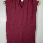 Pure J Jill Cotton Gauze Shirt Dress Womens Small Pink Lagenlook Beachy Pockets Photo 0