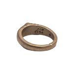 Vintage Southwestern Native American Turquoise Sterling Silver Women Ring Size 4 Photo 3