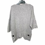 Soft Surroundings Gray Knit V-neck Sweater Photo 1