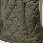 Allegra K  🫒 Olive Green Quilted Vest Size Large Photo 2