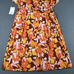 Nine West  Dress Womens Large Floral V-Neck Short Sleeve Belted Wrap‎ NWT Photo 11