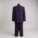 Pendleton Vintage  Women’s Suit Blazer Sz 10 & Pants Sz 14 Purple Striped Wool Photo 7