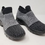 NWOT STQ Gray & Black Mesh Knit Top Slip Photo 1