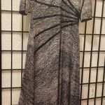 Connected Apparel Connected dress short sleeves brown and tan v neck  size sp Photo 3