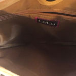 NWOT LULU Tan boho chic embroidered‎ hobo purse Photo 2