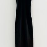 Elizabeth and James  Black Mila Halter Maxi Gown Slit Dress‎  Evening Designer XS Photo 8