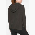 Athleta  | Cotton Silk Blend Rest Day Hoodie Knit Lounge‎ Sweater in Grey Photo 1