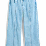 Madewell  Belted Wide-Leg Baggy Jeans Light Wash Size 31 NWT‎ Photo 0