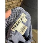 winter silks sweater cardigan blue 100% silk` Size L Photo 5
