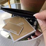 Michael Kors Reed Large MK Logo Credit Card Holder Wallet Navy NWT Photo 2